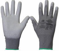 Перчатки НейпПол-С Safeprotect (нейлон+полиуретан, серый) (кр12х300)