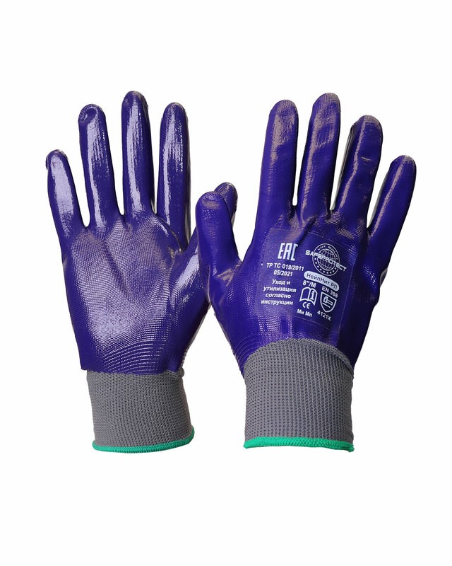 Перчатки НейпНит РП Safeprotect (нейлон+нитрил, фиолетовый) (кр12х240)