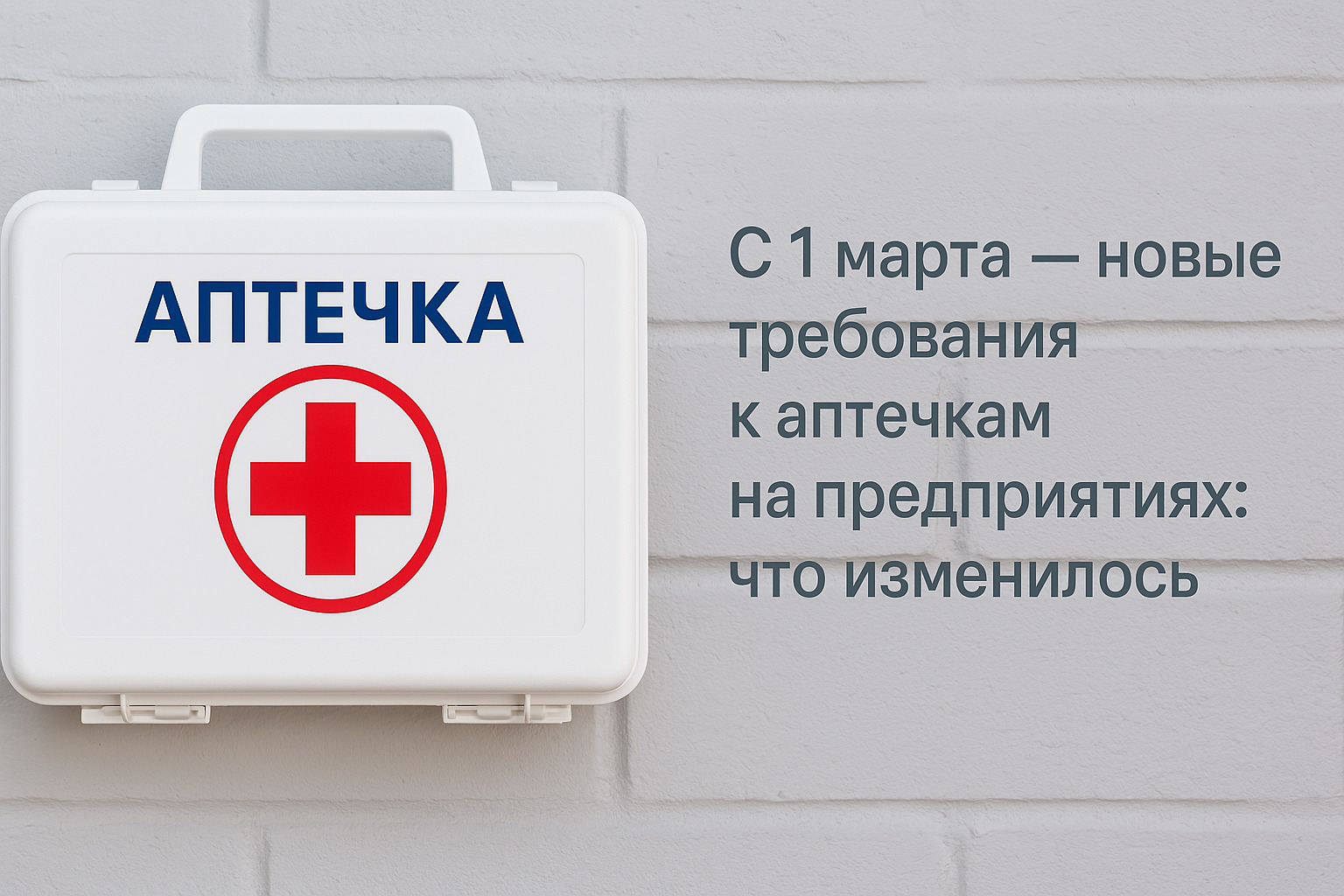 Новые требования к аптечкам с 1 марта 2025 года - Сириус